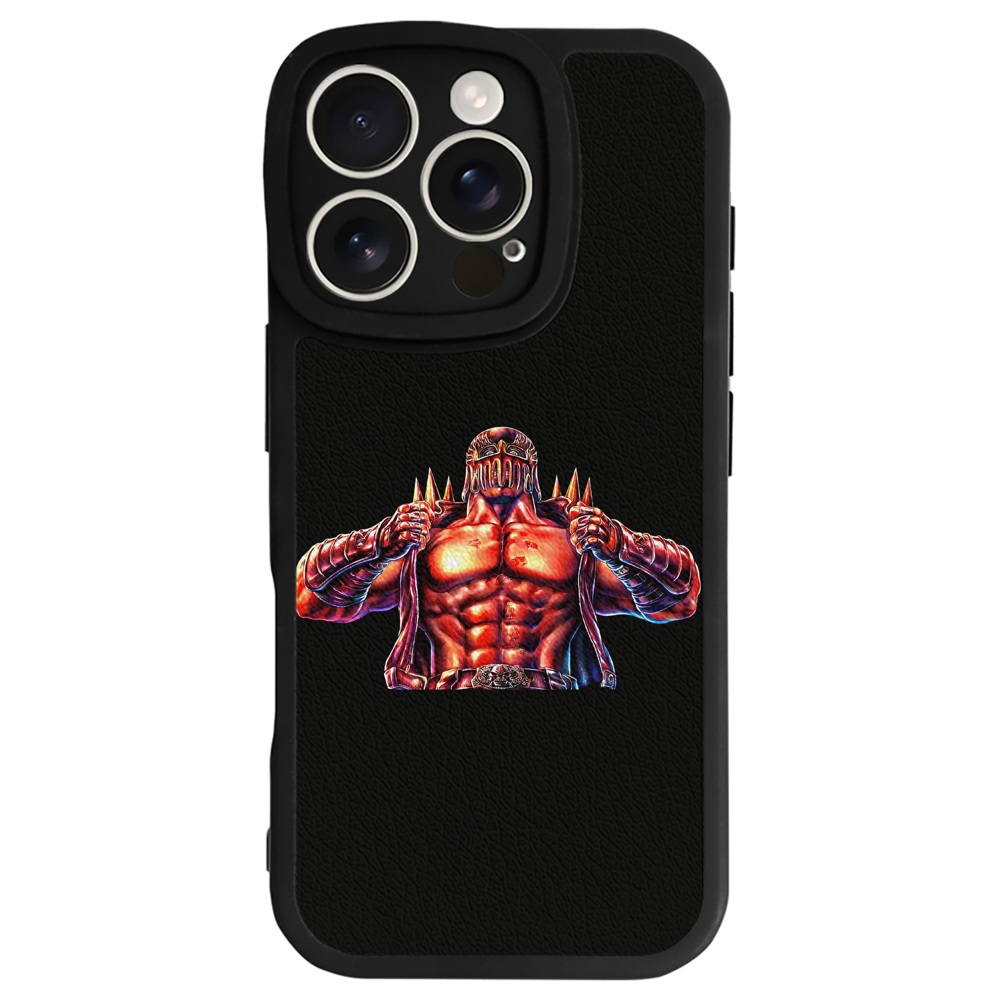 （画像用） 北斗の拳 Fist of the North Star 【iPhone 16シリーズ対応】シリコンスマホケース（レザー調） 材質：シリコン